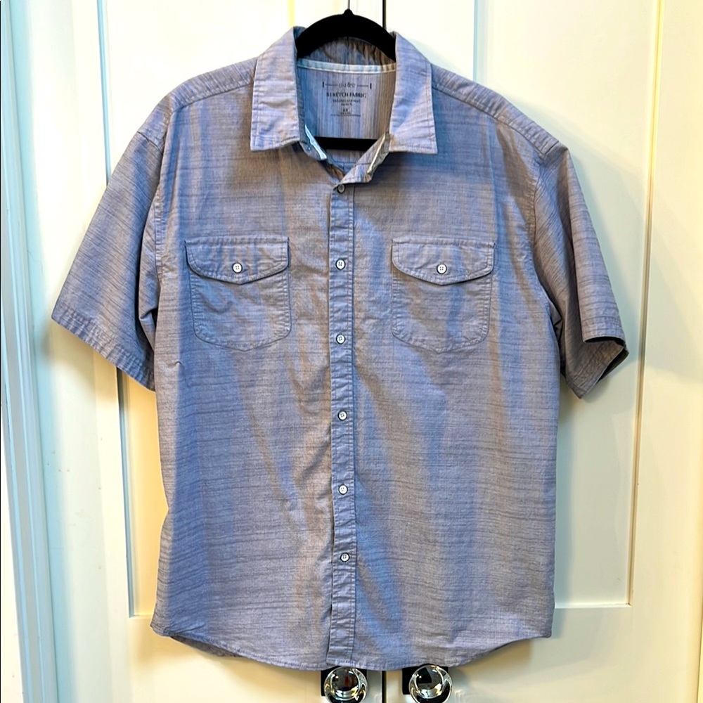 PD&C Blue Casual Button Down Shirt